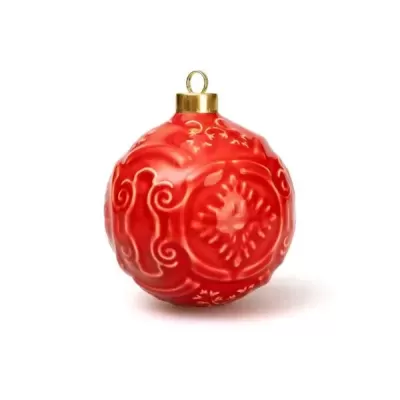 Azulejo Bola de Natal Vermelho