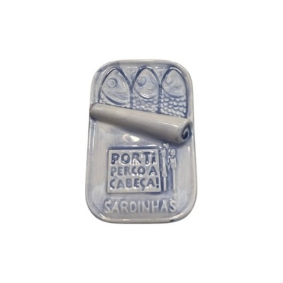 Lata de Sardinhas-azul escuro
