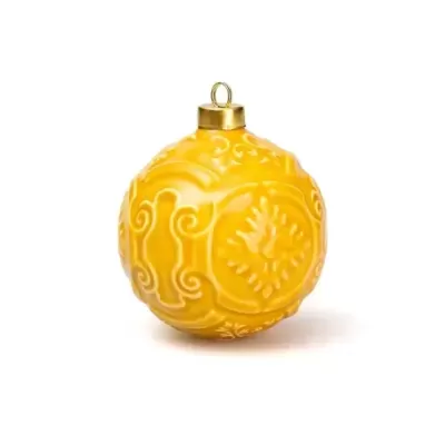 Azulejo Bola de Natal Amarelo