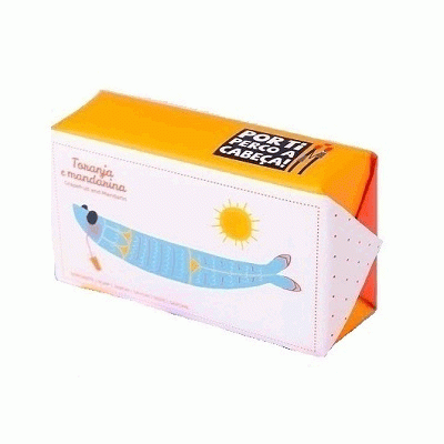 Sabonete Sardinha na praia