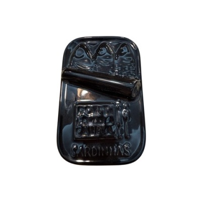 Lata de Sardinhas-padrão c/ Gatos-tampa preta