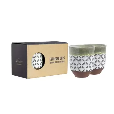 AROMA S/2 Copo Expresso Green Fern