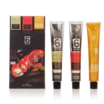 Pack3 Doces Artesanais e Chutney Ideal Para Peixe & Sushi