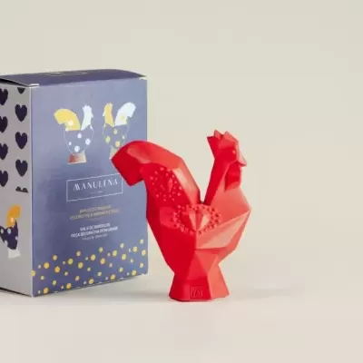 Galo Barcelos Decorativo Aromático Vermelho