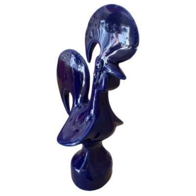 Galo Azul Vidrado Peq 7