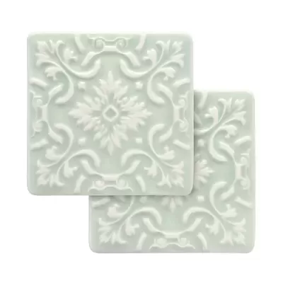 Bases para Copos Azulejo Nude Mint