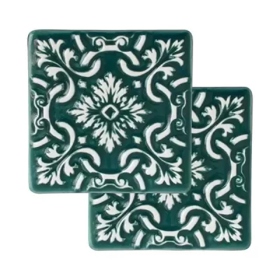 Bases para Copos Azulejo Emerald Green