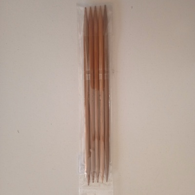 Agulha p/Meias c/dupla ponta em Madeira