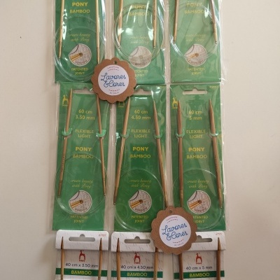 Agulhas Circulares Bambu  Pony