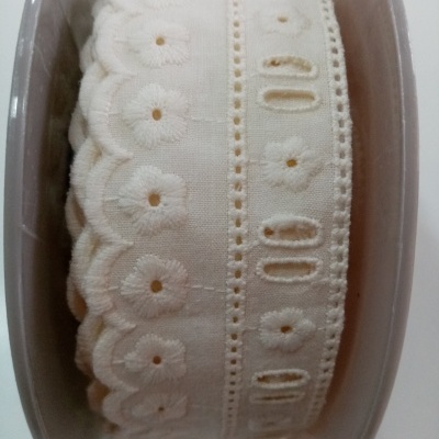 Fita Bordado Inglês c/Passefita e recortes