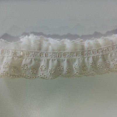 Fita Bordado Inglês c/Folho e Passefita