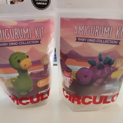 Kit Amigurumi Dinossauros
