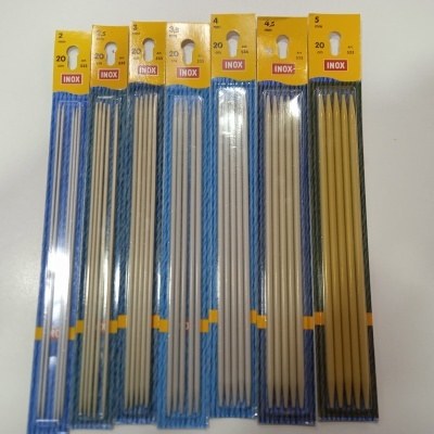 Agulha p/Meias c/Dupla Ponta em Inox