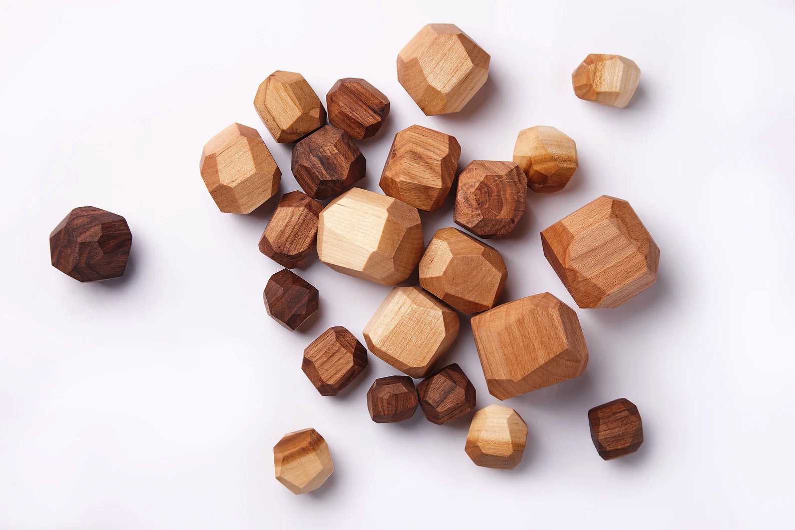 Wood building blocks