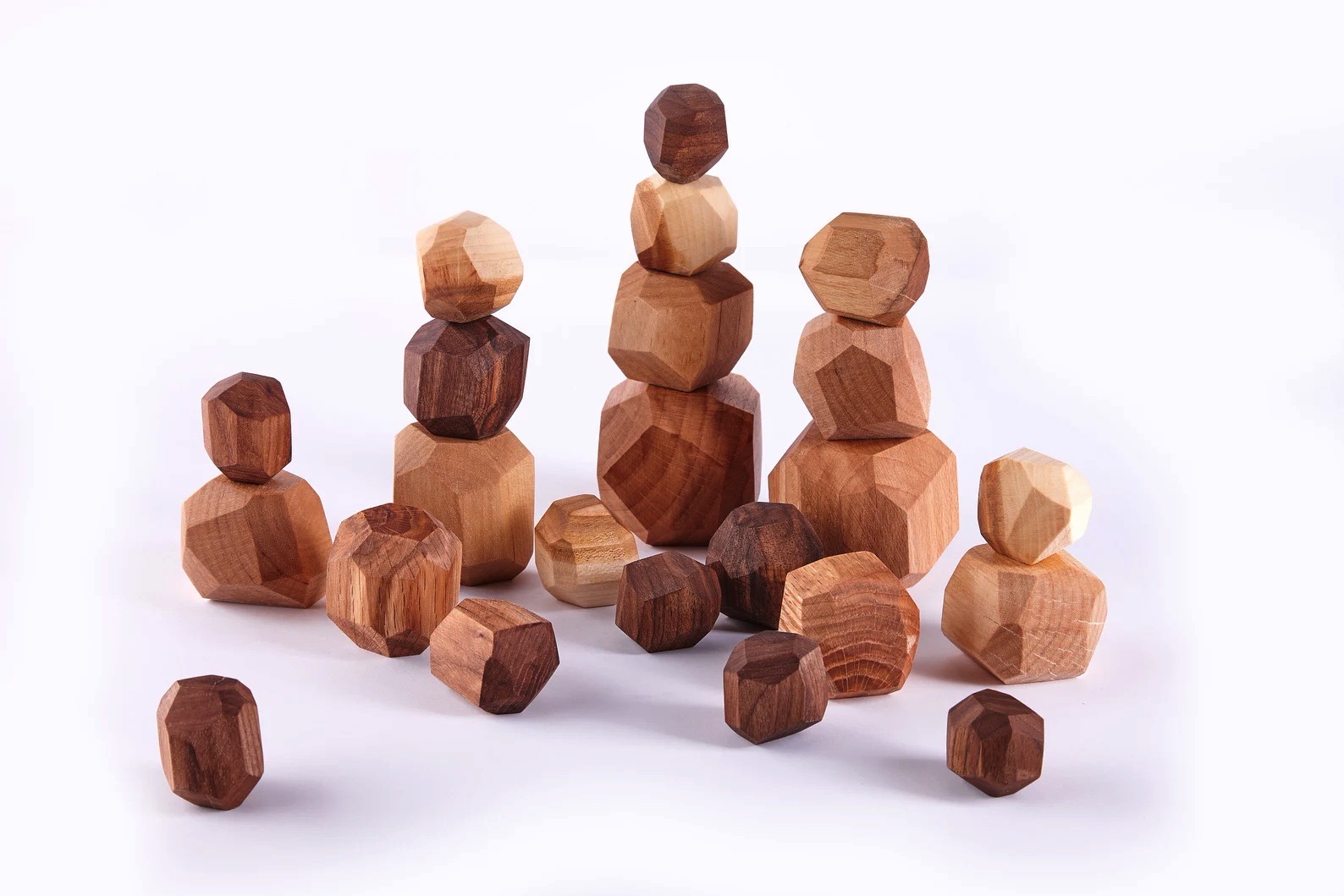 Wood building blocks