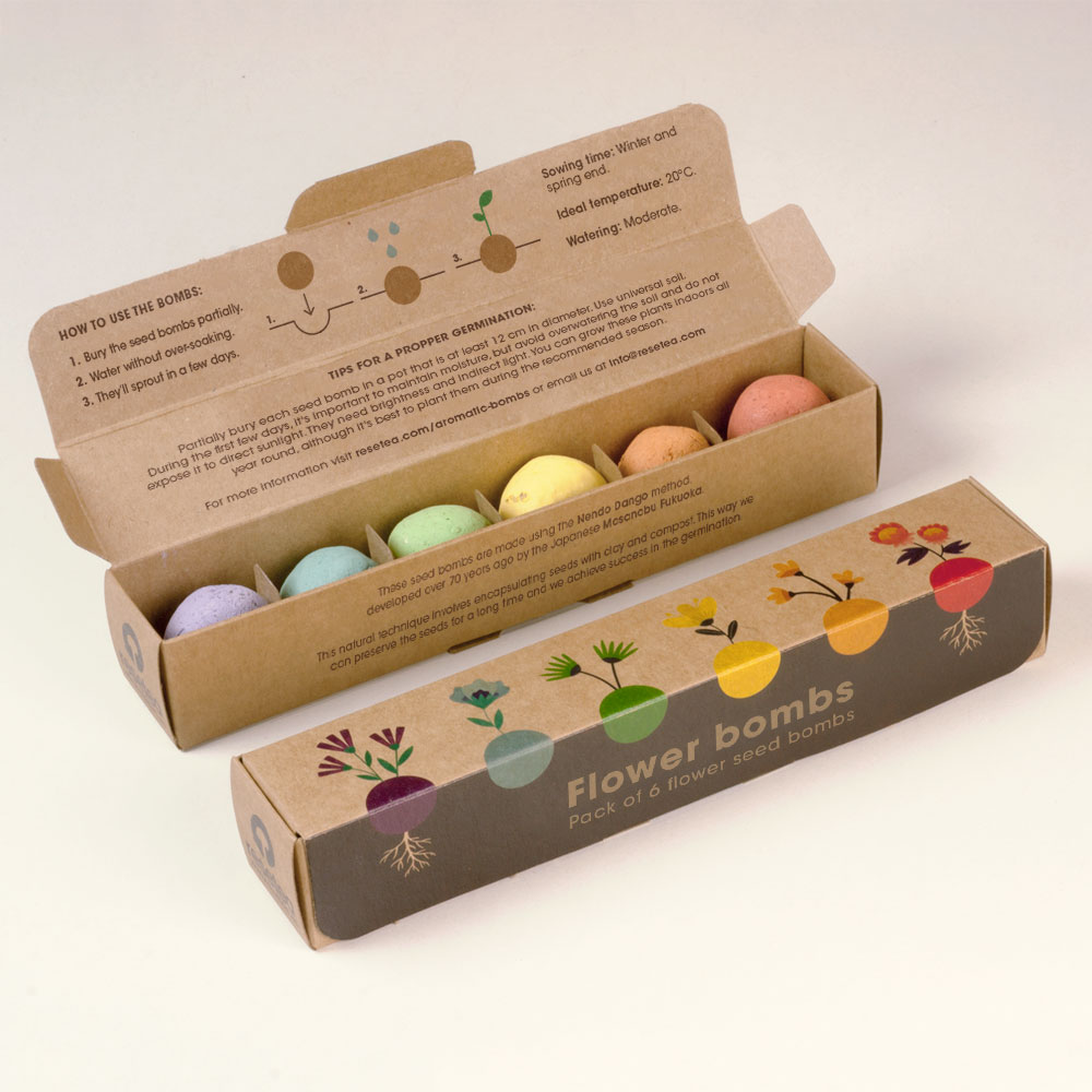 Pack de 6 bombas de flores