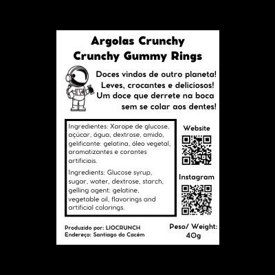 Argolas Crunchy (Doce) Argolas Crunchy (Doce)