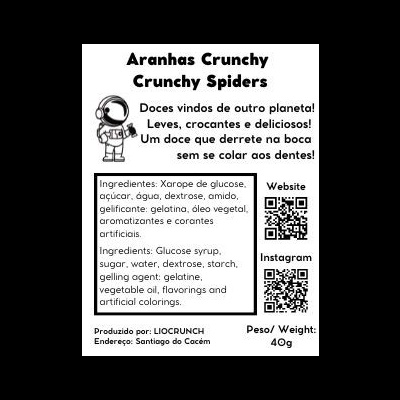 Aranhas Crunchy (Doce) Aranhas Crunchy (Doce)
