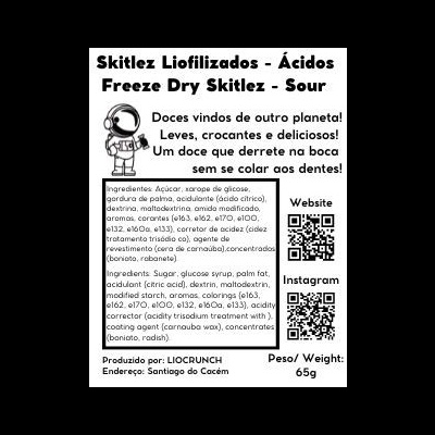 Skitlez liofilizados - Ácidos