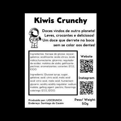 Kiwis Crunchy   (Doce) Kiwis Crunchy   (Doce)