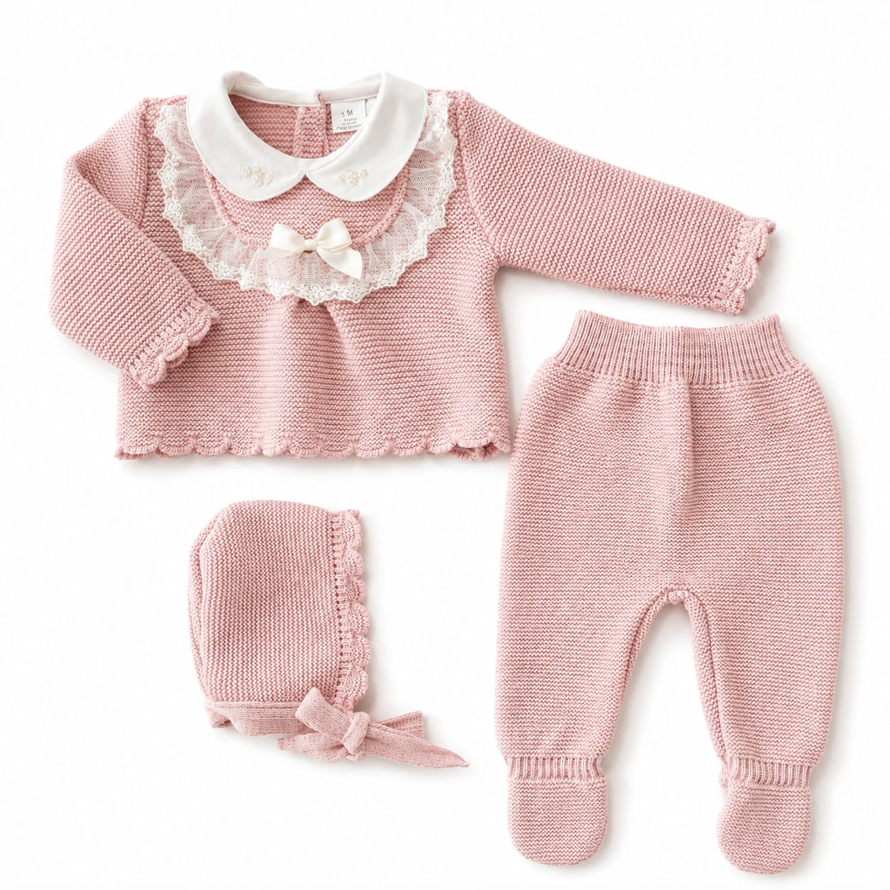 Conjunto 3 Peças Malha c/ Renda Conjunto 3 Peças Malha c/ Renda