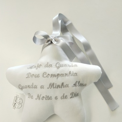 Estrela Decorativa "Oração Anjo da Guarda"