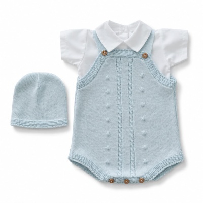 Conjunto Bebé 3 peças - Fofo + Camisa + Gorro