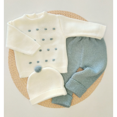 Conjunto 3 Peças Malha Pintas