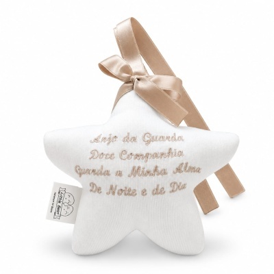 Estrela Decorativa "Oração Anjo da Guarda"