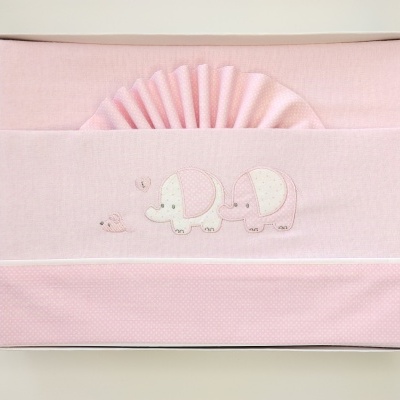 Jogo Cama Grades Flanela "Elefantes"