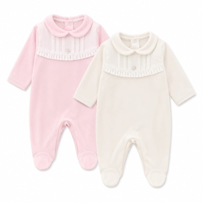 Babygrow Algodão Peitilho Com Pregas