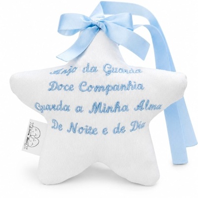Estrela Decorativa "Oração Anjo da Guarda"