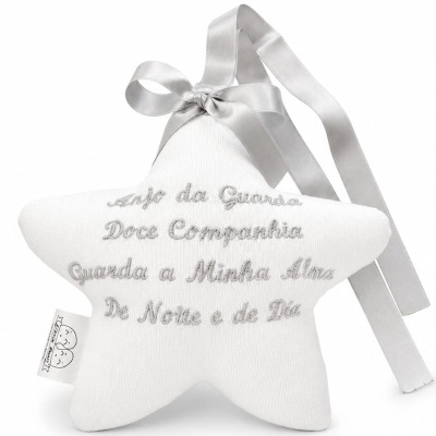 Estrela Decorativa "Oração Anjo da Guarda"