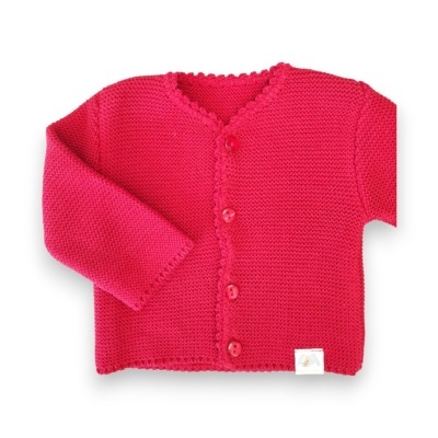 Casaco Bebé Malha - Vermelho