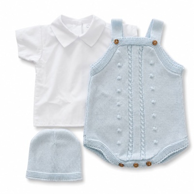 Conjunto Bebé 3 peças - Fofo + Camisa + Gorro