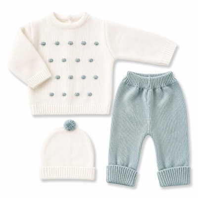 Conjunto 3 Peças Malha Pintas