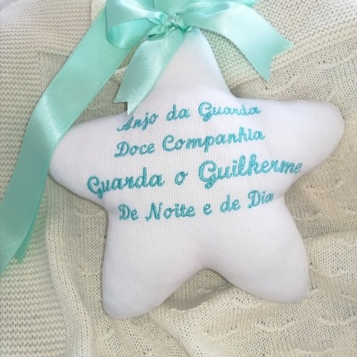 Estrela Decorativa "Oração Anjo da Guarda"