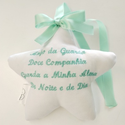 Estrela Decorativa "Oração Anjo da Guarda"