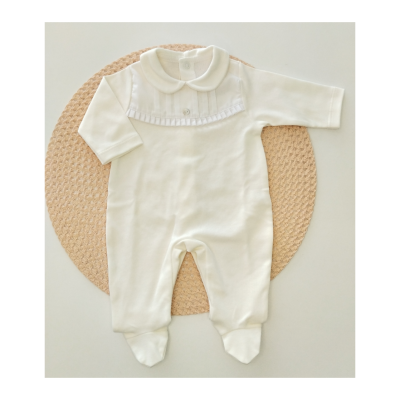 Babygrow Algodão Peitilho Com Pregas