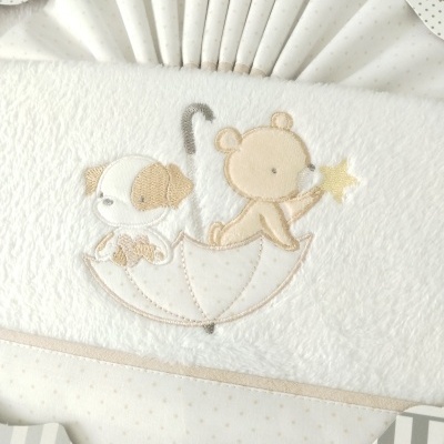 Jogo Cama Grades Coralina "Urso e Cãozinho"