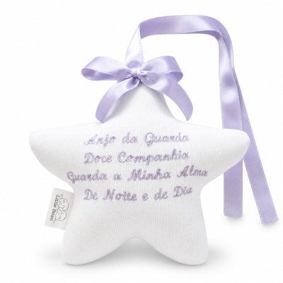 Estrela Decorativa "Oração Anjo da Guarda"