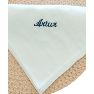Fralda Nome Simples Bordado