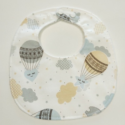 Babete algodão c/turco impermeável - Elefante no Balão