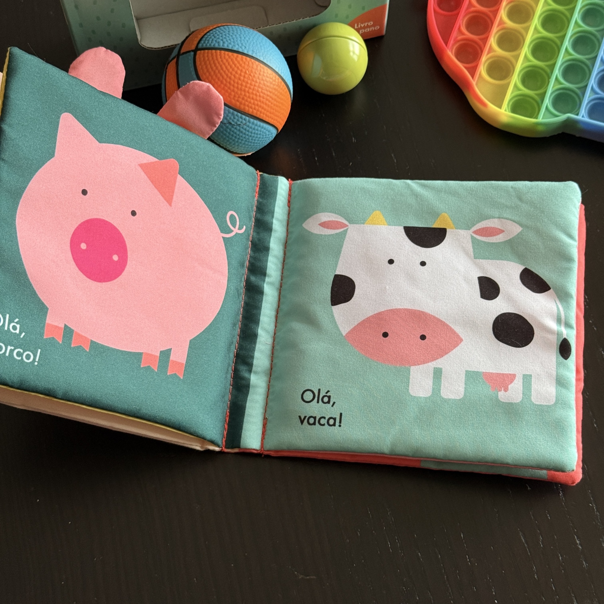 OLÁ, ANIMAIS! QUINTA (Livro de pano)