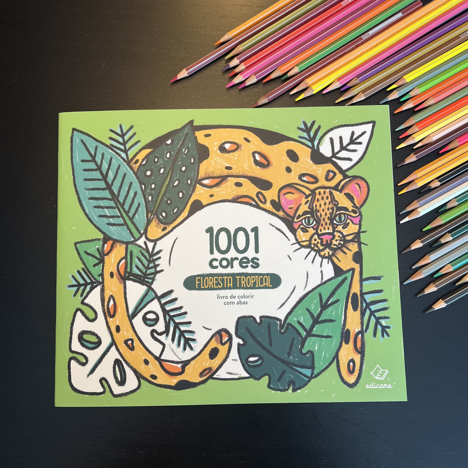 1001 CORES - TROPICAL (Livro de colorir com abas)