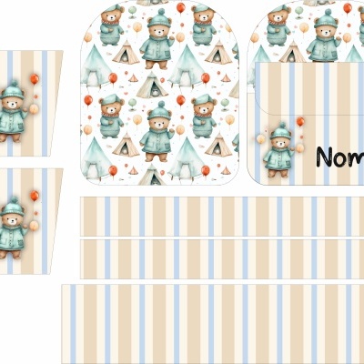 Painel Mochila Pré Escolar Ursinho