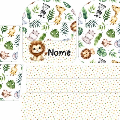 Painel Mochila Pré Escolar Safari