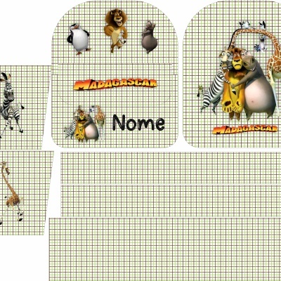 Painel Mochila Pré Escolar Madagáscar