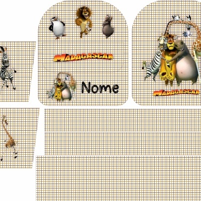 Painel Mochila Pré Escolar Madagáscar