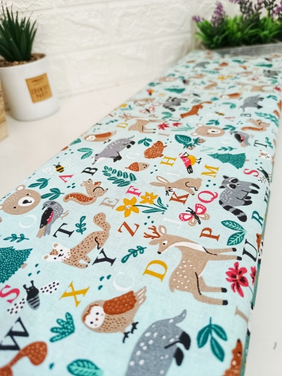 Tecido Animais da Floresta